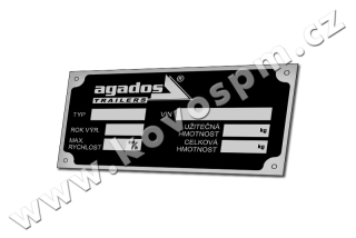 Agados - Výrobní štítek 2